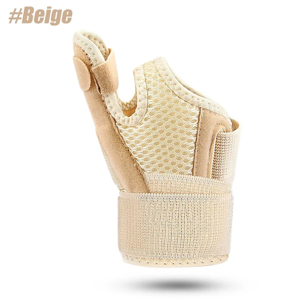 1PCS New Pink Thumb Splint Brace - Reversible Arthritis Support & Tendonitis Relief for Left/Right Hand, One Size Fits All Peaceful Pleasures Health and Wellness Beige-1PCS