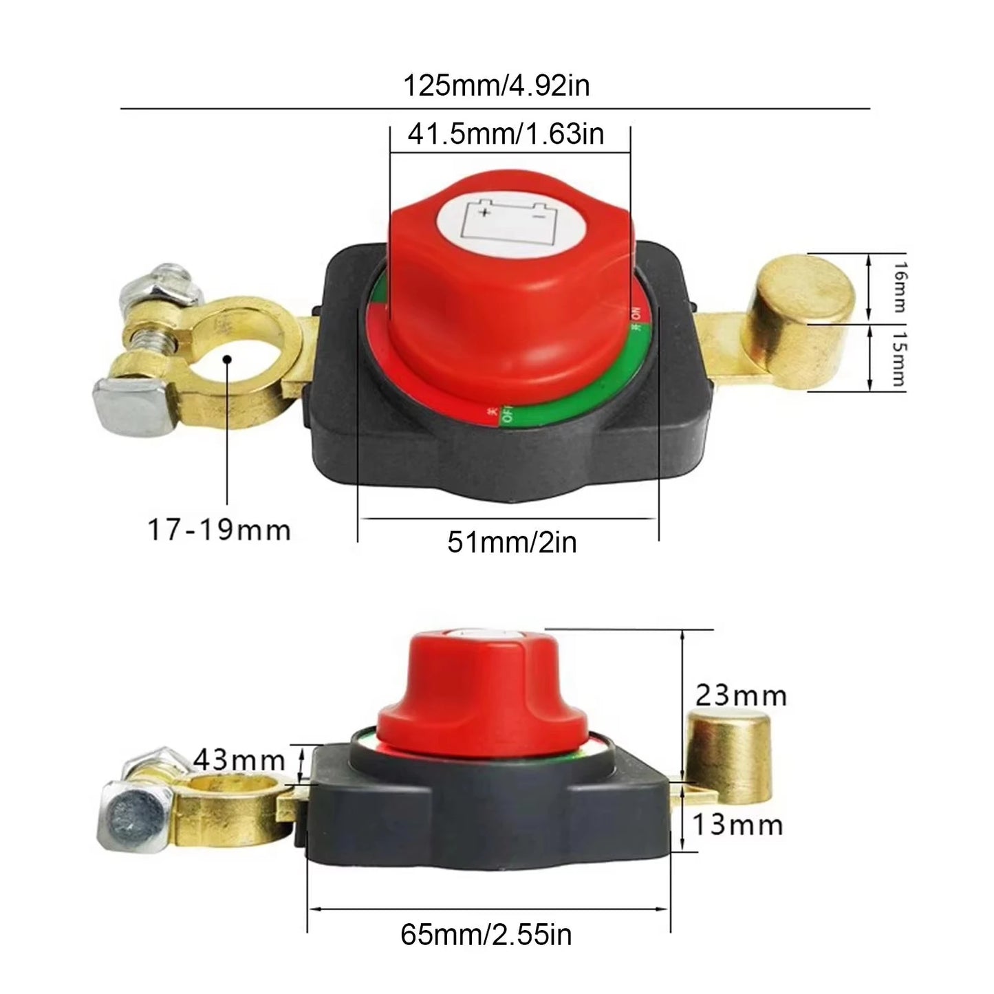 Car Battery Disconnect Switch Manual Circuit Breaker Anti-Power Off Leakage Protector Universal Auto Parts 12V-24V Systems Peaceful Pleasures Health and Wellness