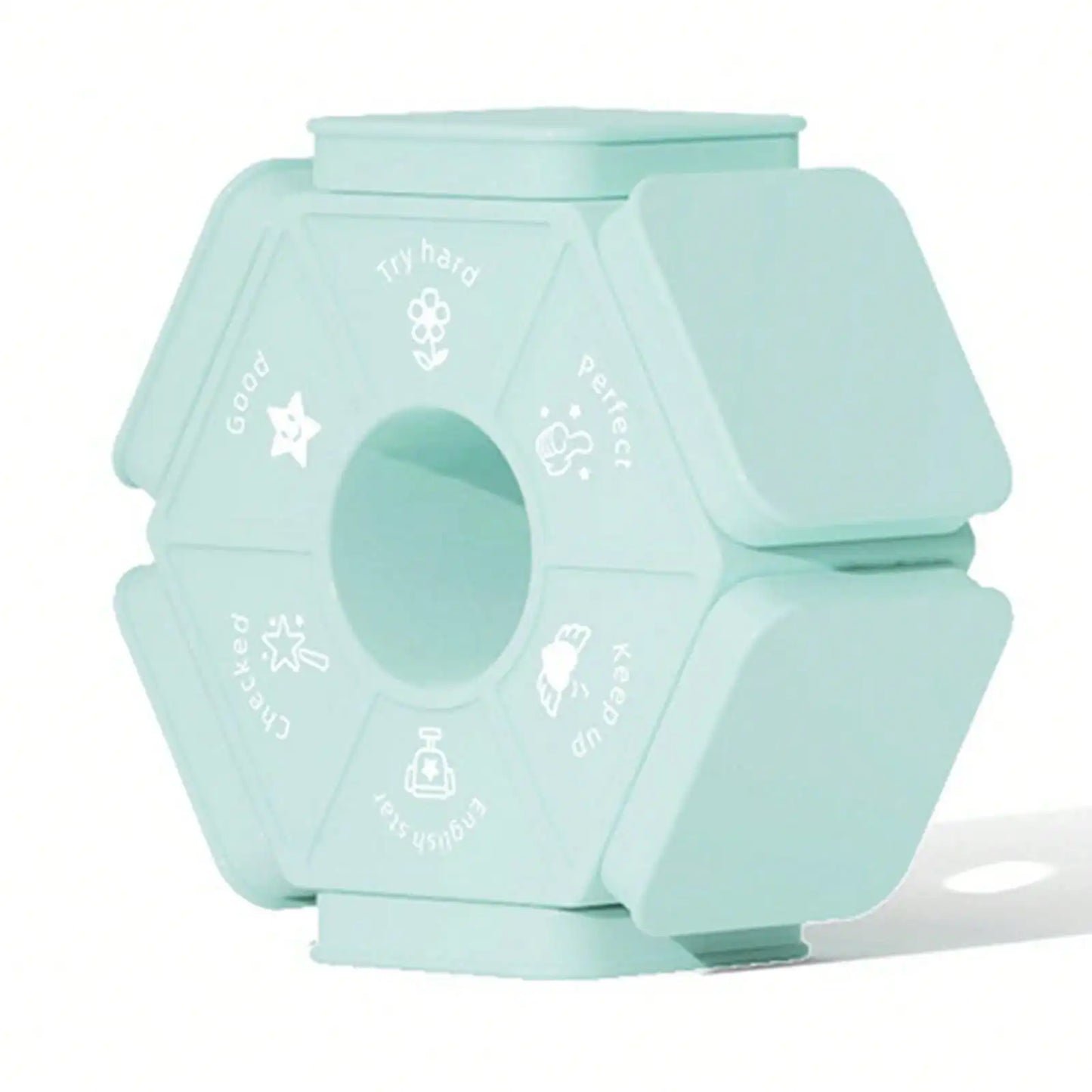 Bview Art English Six-sided Teacher Stamps Reward Incentive Cute