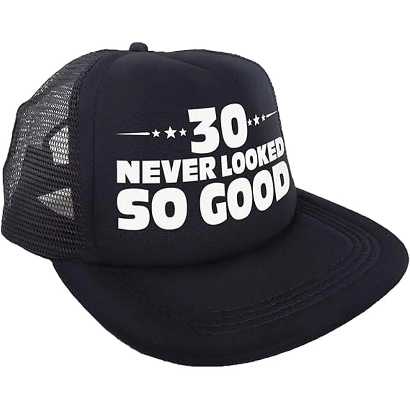 Birthday Trucker Hat "Never Looked So Good" | 30 40 50 60 70