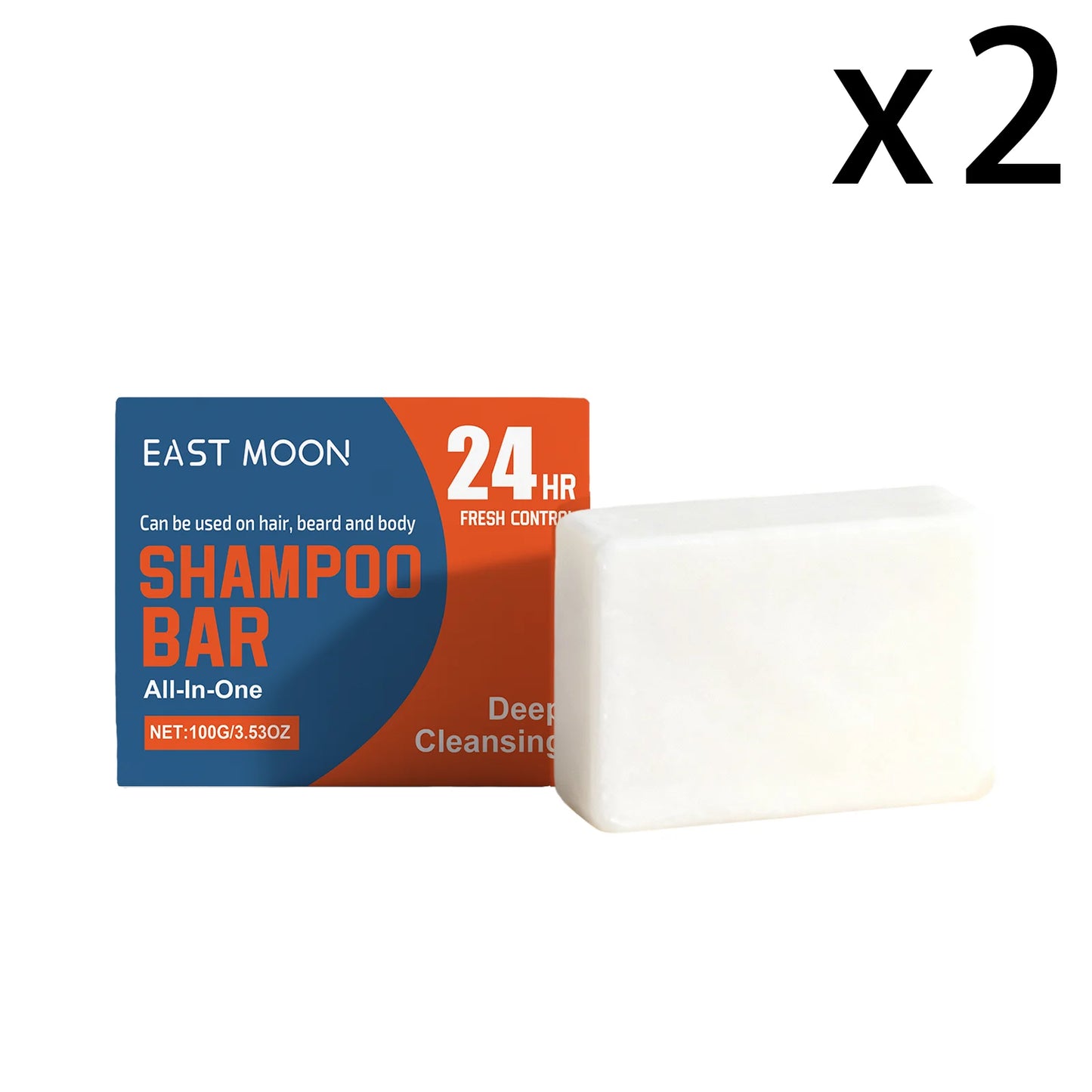 East Moon Men's 3-in-1 Cleansing Bar – Hair, Beard & Body