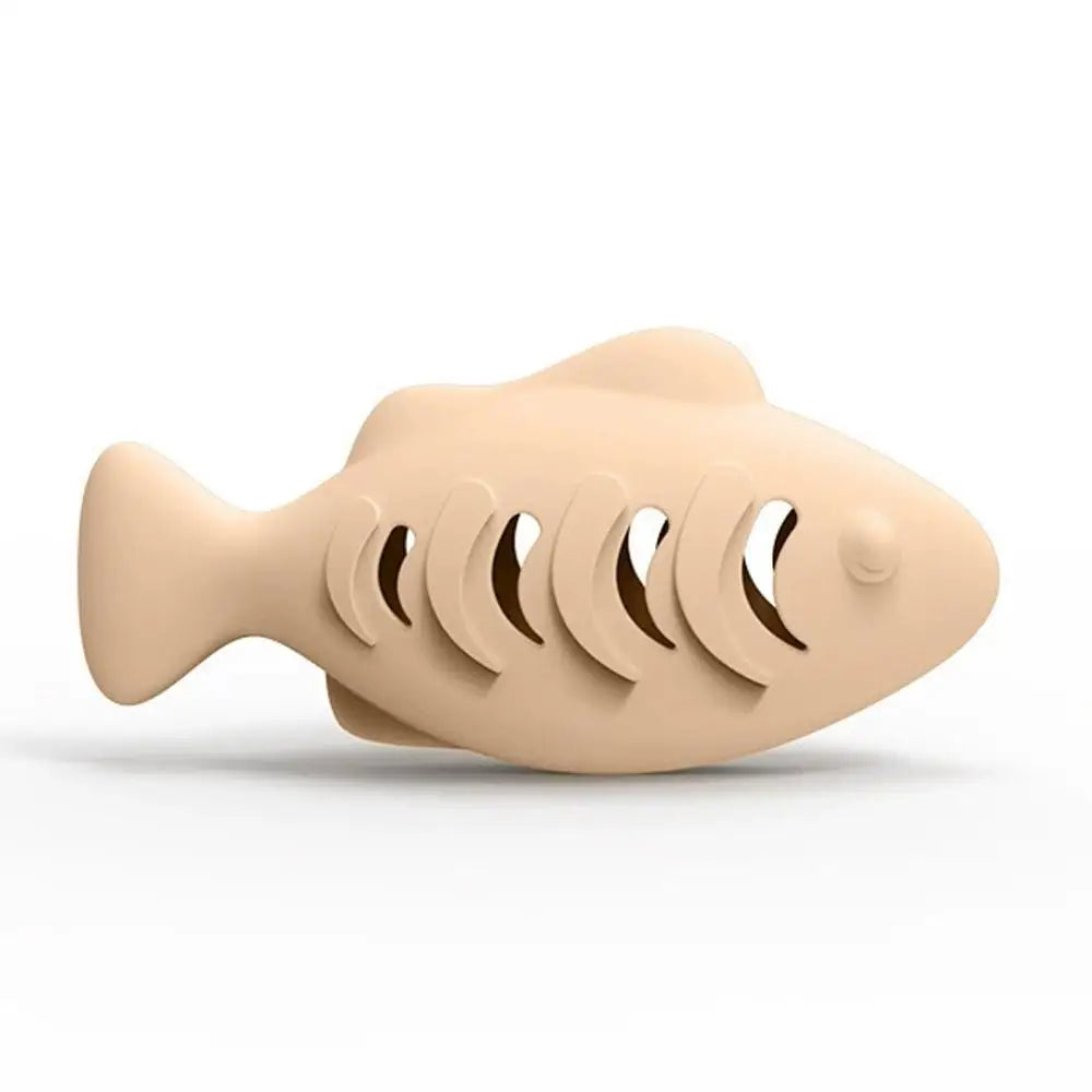 Silicone Fish Cat Toy – Treat Dispenser & Catnip Stuffer
