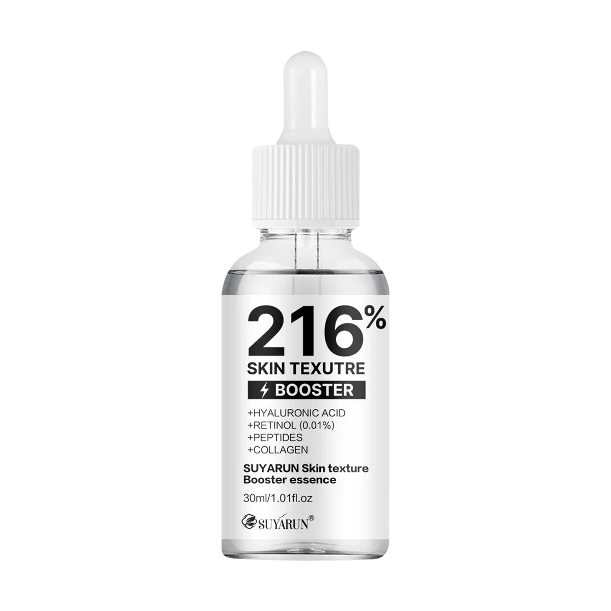SUYARUN 216% Skin Texture Serum - Hyaluronic Acid + Niacinamide (Vit B3) Anti-Aging Face Treatment | Hydration & Firmness Boost. Peaceful Pleasures Health and Wellness 30ml