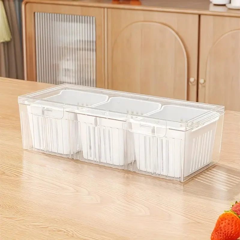 Compartment Bento Box Set – Transparent Food Storage Containers