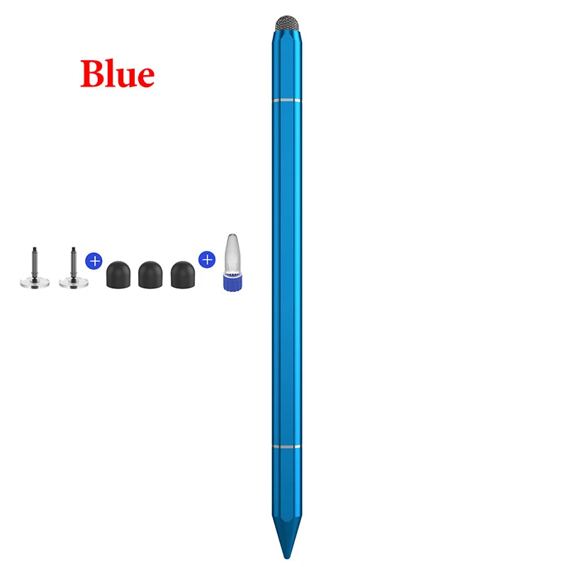 3 In 1 Stylus Pen For ipad Touch Pencil For Cell Phone Stylus For Android Pen For phone Touch Screen Magnetic Stylus Pen iphone Peaceful Pleasures Health and Wellness Blue(1pcs)