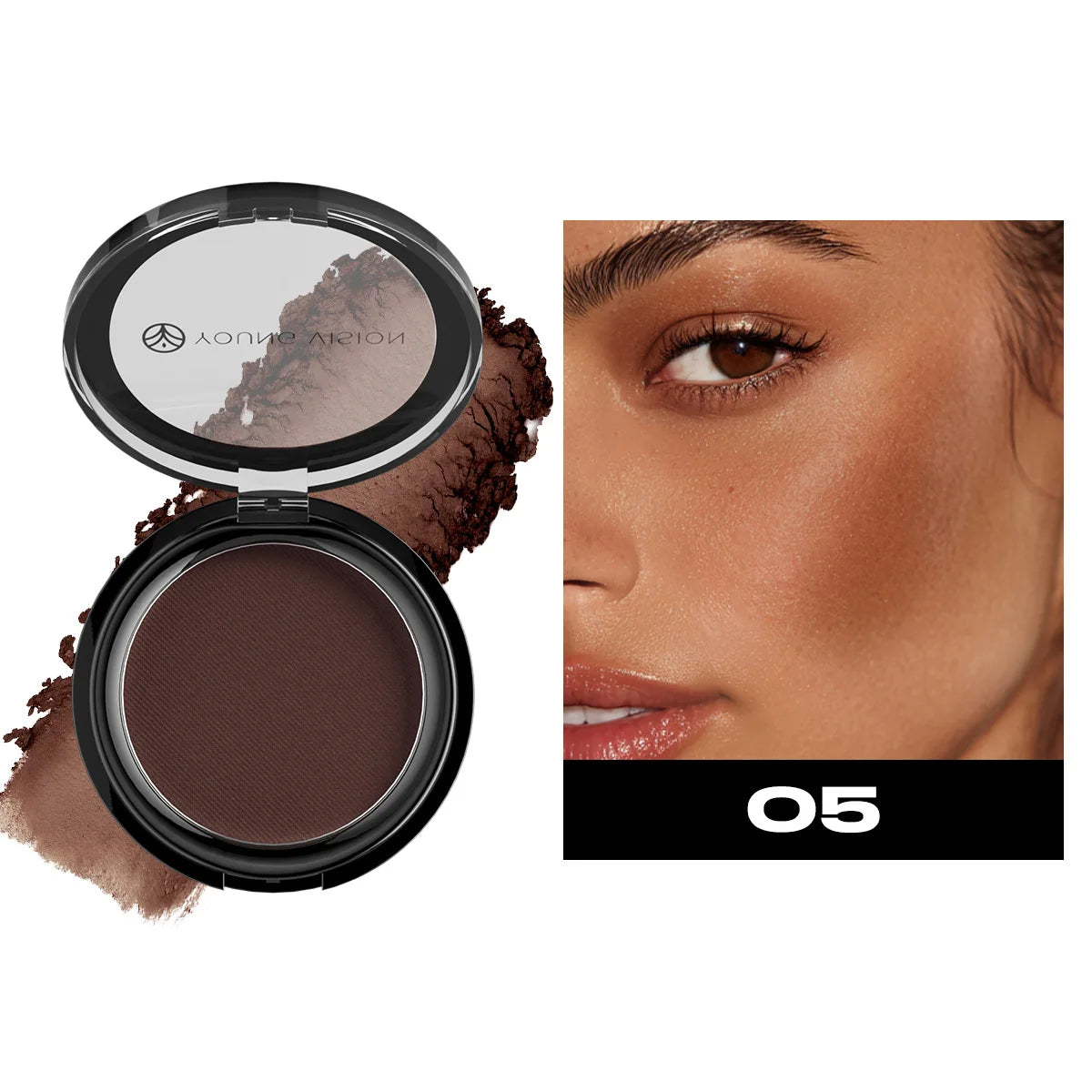 Silky Matte Bronzer & Contour Powder Palette – 6 Shades
