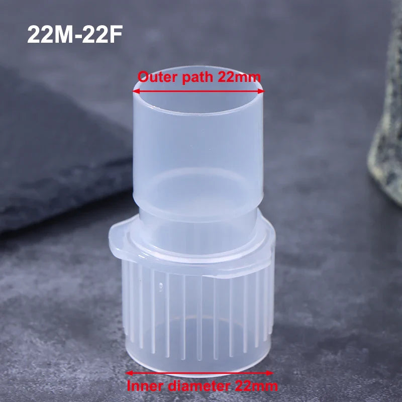 15mm to 22mm Veterinary Breathing Circuit Straight Connector PP