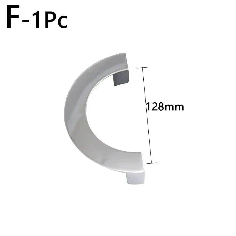 Modern Semi-Circular Zinc Alloy Cabinet Drawer Pull Handle