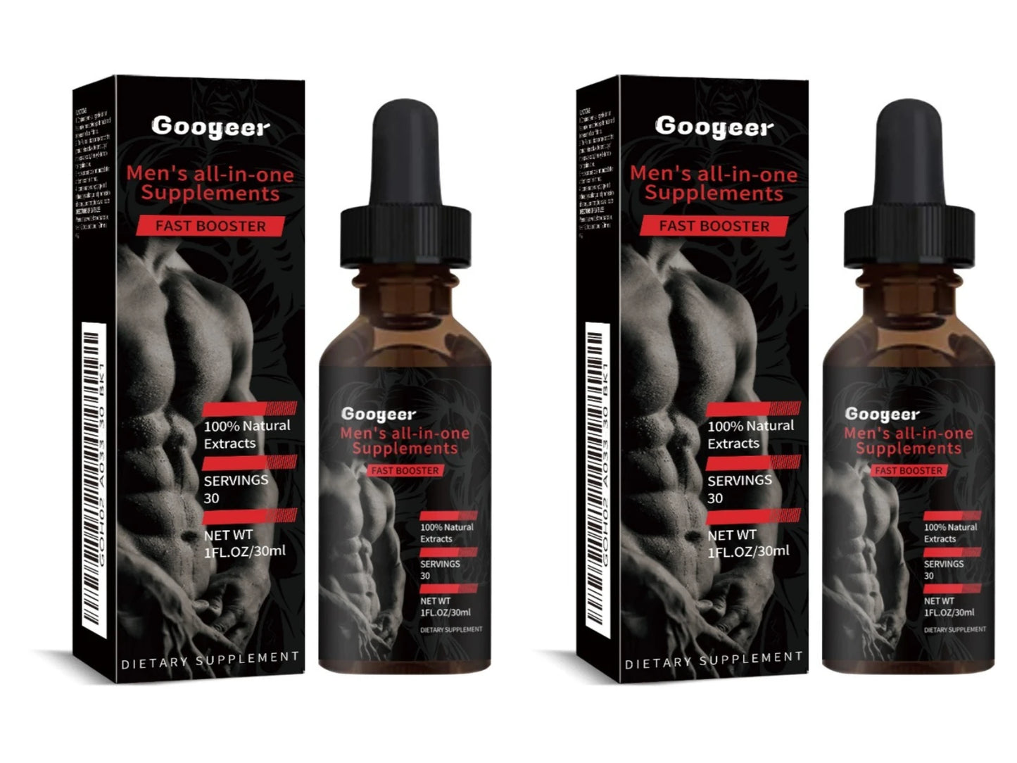 Googeer Men's Supplement Drops | Pueraria Lobata | 30 Servings