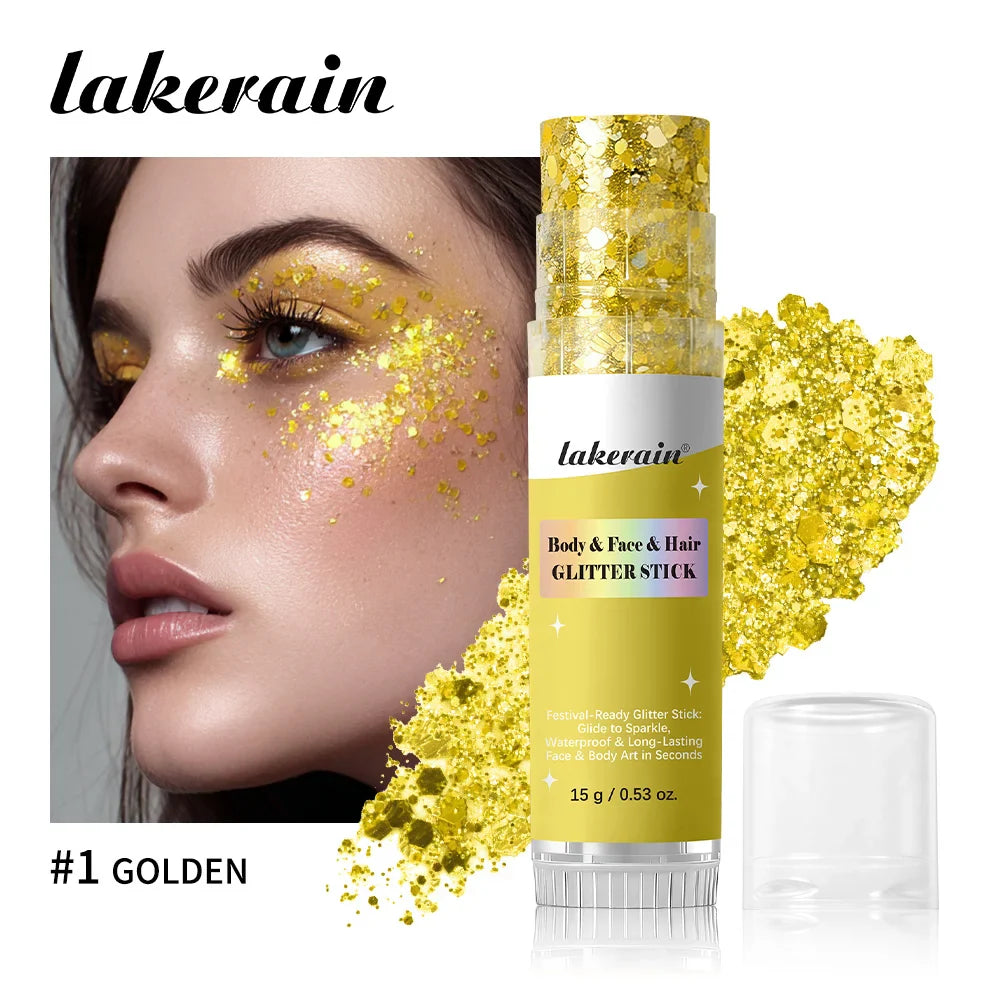 Body Shimmer Glitter Stick – Waterproof & Long-Lasting Glow
