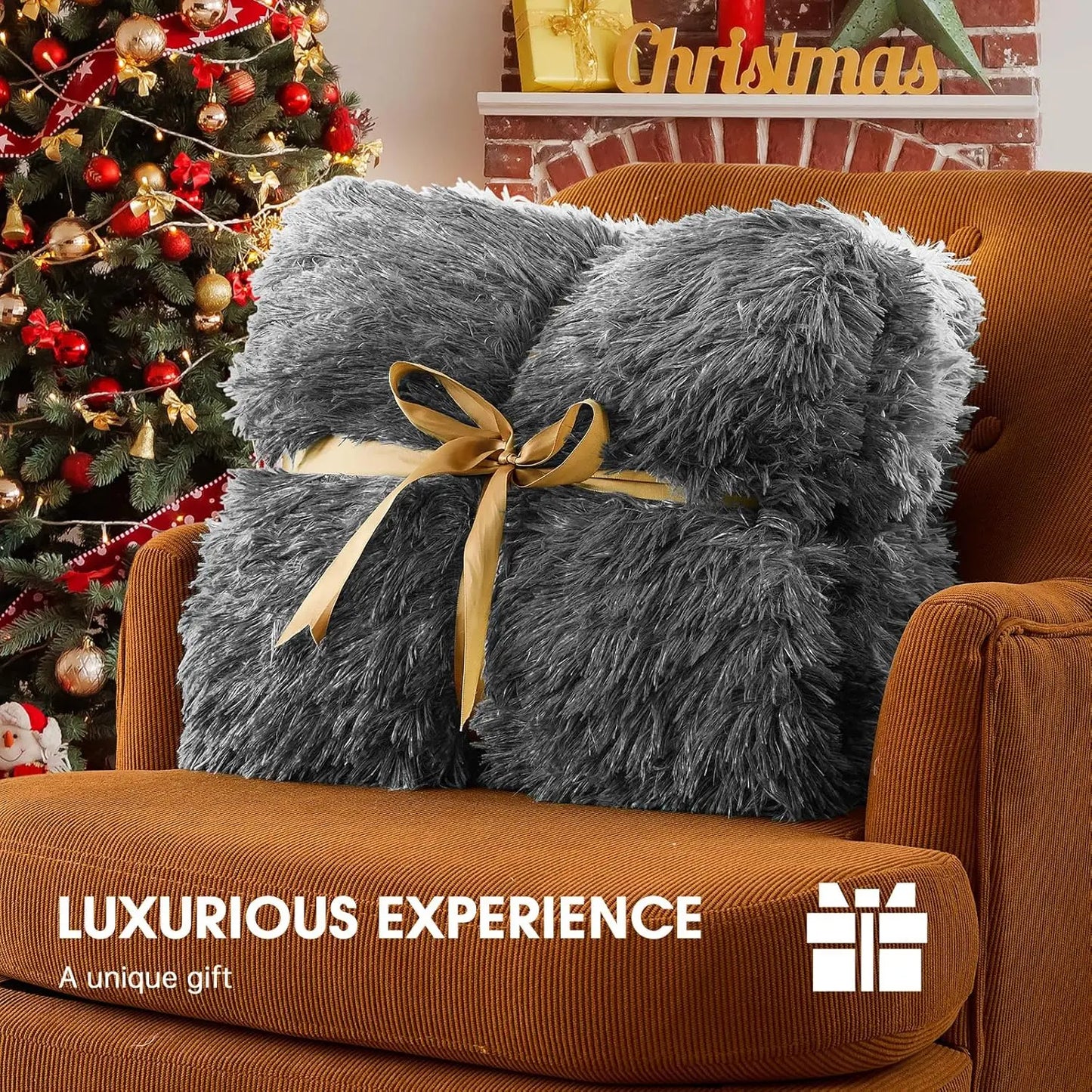 Twin Heated Blanket 62x84" – Faux Fur & Sherpa, 10 Levels, Foggy Dusk Peaceful Pleasures Health and Wellness