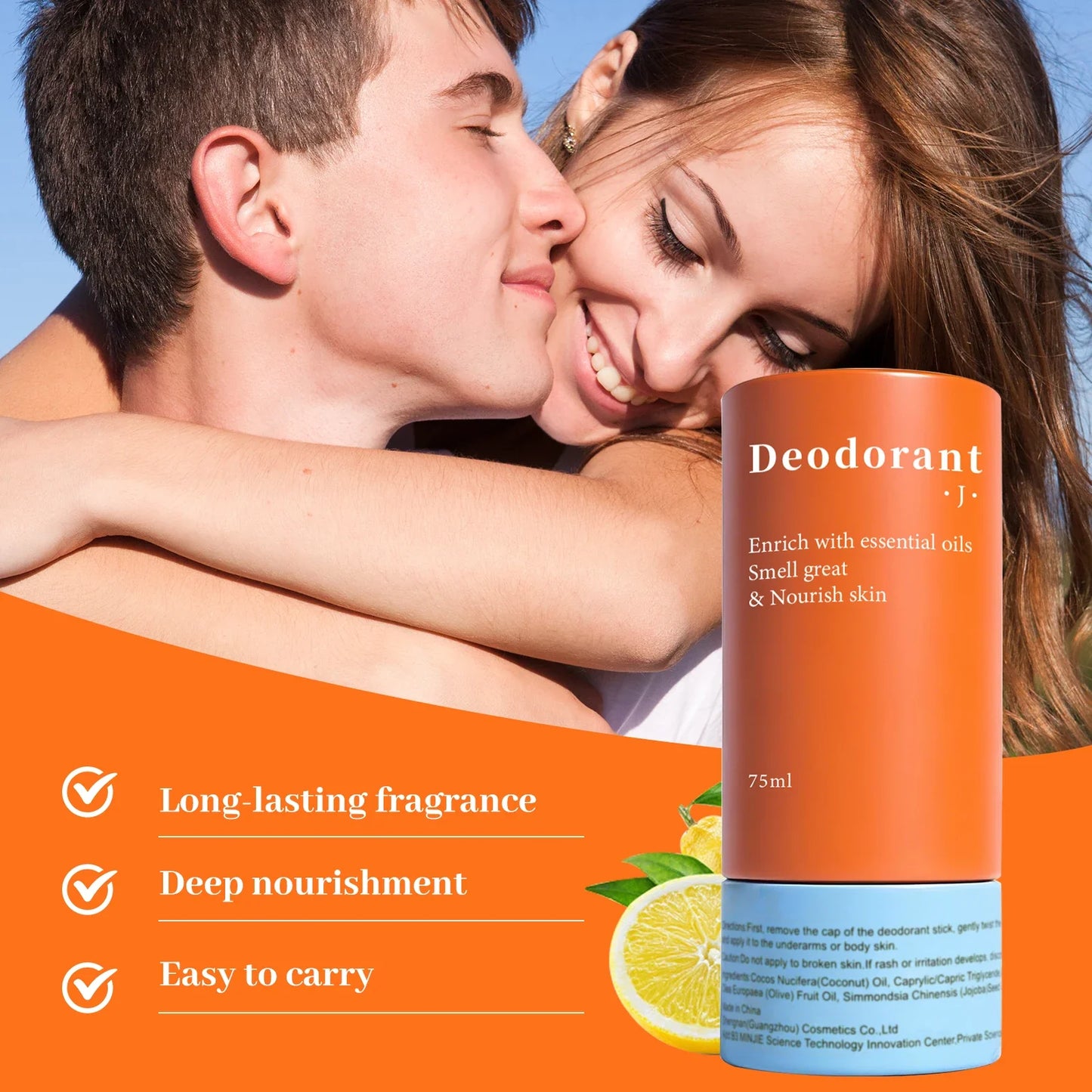 YURHERSU Multifunctional Deodorant Stick – Paper Tube Paste
