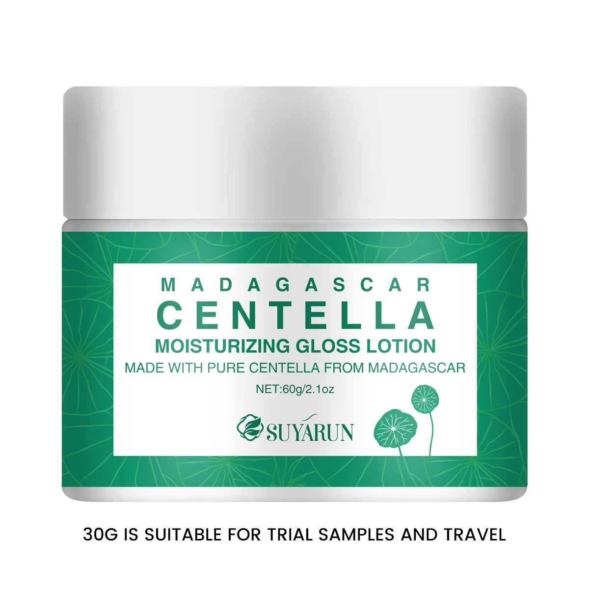 SUYARUN Hydrating Cica Face Cream - Soothes & Repairs Sensitive Skin, Intense Moisturizer with Centella Asiatica. Peaceful Pleasures Health and Wellness 30g