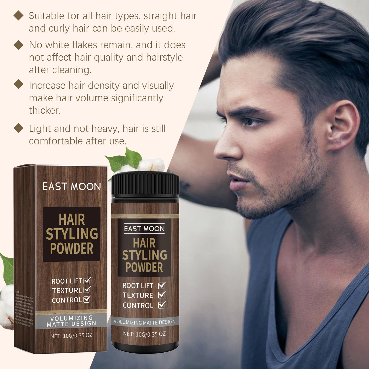 East Moon Volumizing Hair Powder – Matte Texture & Fluffy Hold