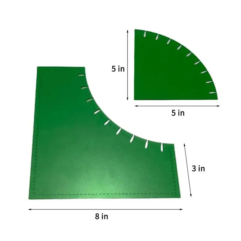 A36T-Quilting Ruler Template Free Motion Quilting Rulers & Templates For Machine Quilting Easy To Use Curved Acrylic Sewing Peaceful Pleasures Health and Wellness