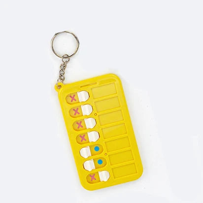 Kids Self-discipline Checklist Memo Board Portable Keychain Visual