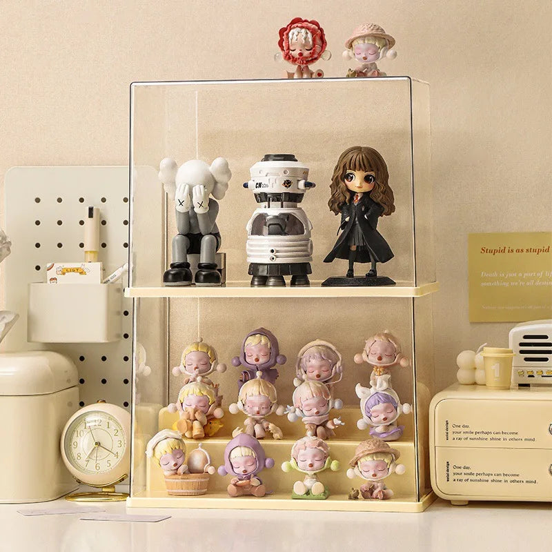 Acrylic transparent dust-proof Le Master's ornament display cabinet, milk oil wind blind box storage box, Bubble Mart organizati Peaceful Pleasures Health and Wellness