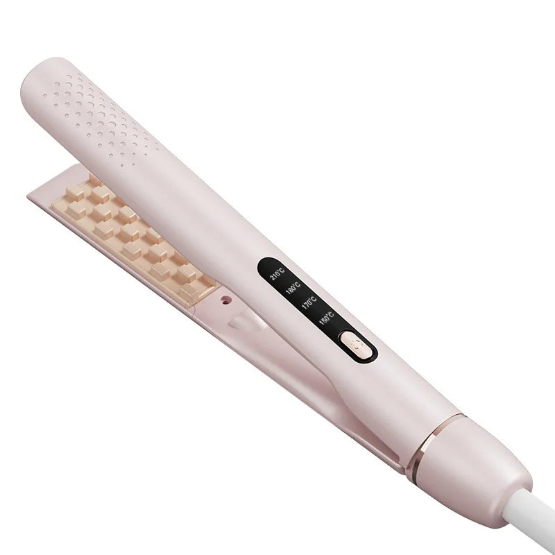 2-in-1 Hair Straightening Comb & Curling Iron | Gentle Styling
