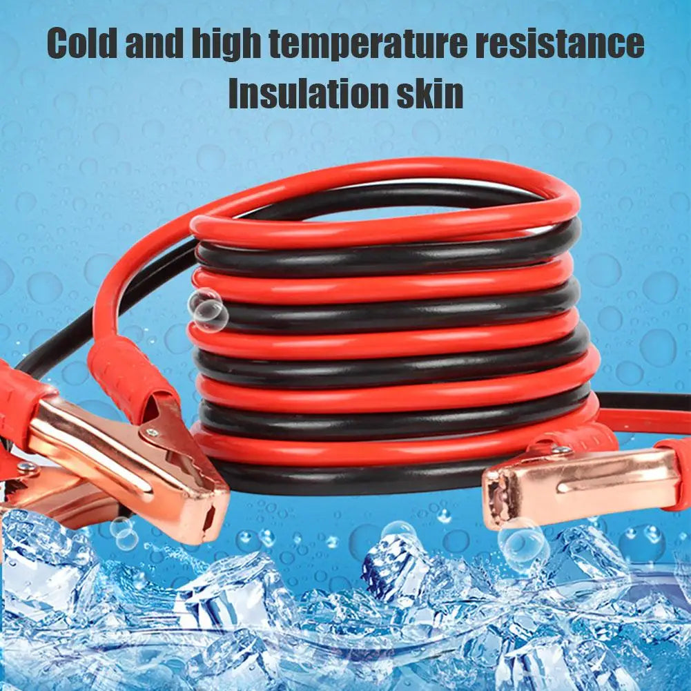 Car Battery Clip Battery Jump Cable 480G Alligator Clip Battery Cord Emergency Jump Starter Car With Firewire 500A Cable Clamps Peaceful Pleasures Health and Wellness