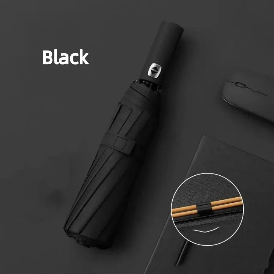 Auto Open Close Compact Travel Umbrella – UV & Rain Protection