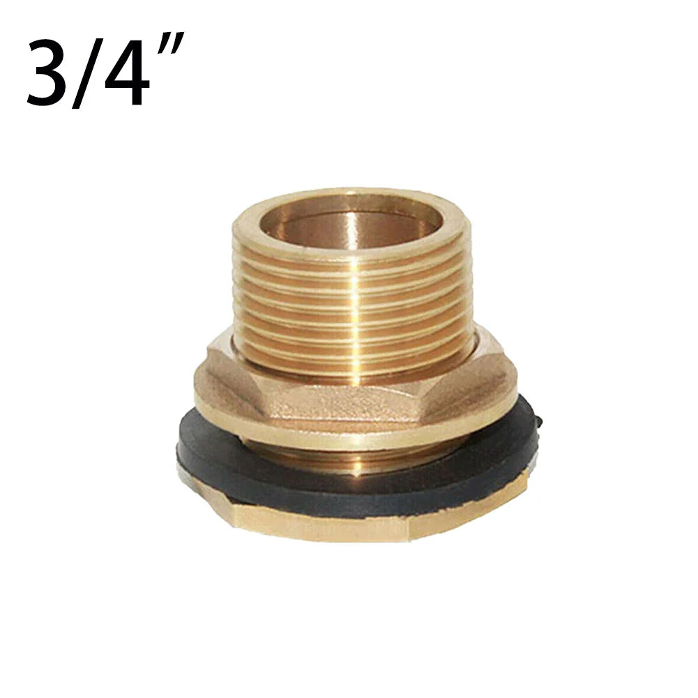 Brass Bib Tap Click-Lock Fitting for Water Tanks & Rain Butts