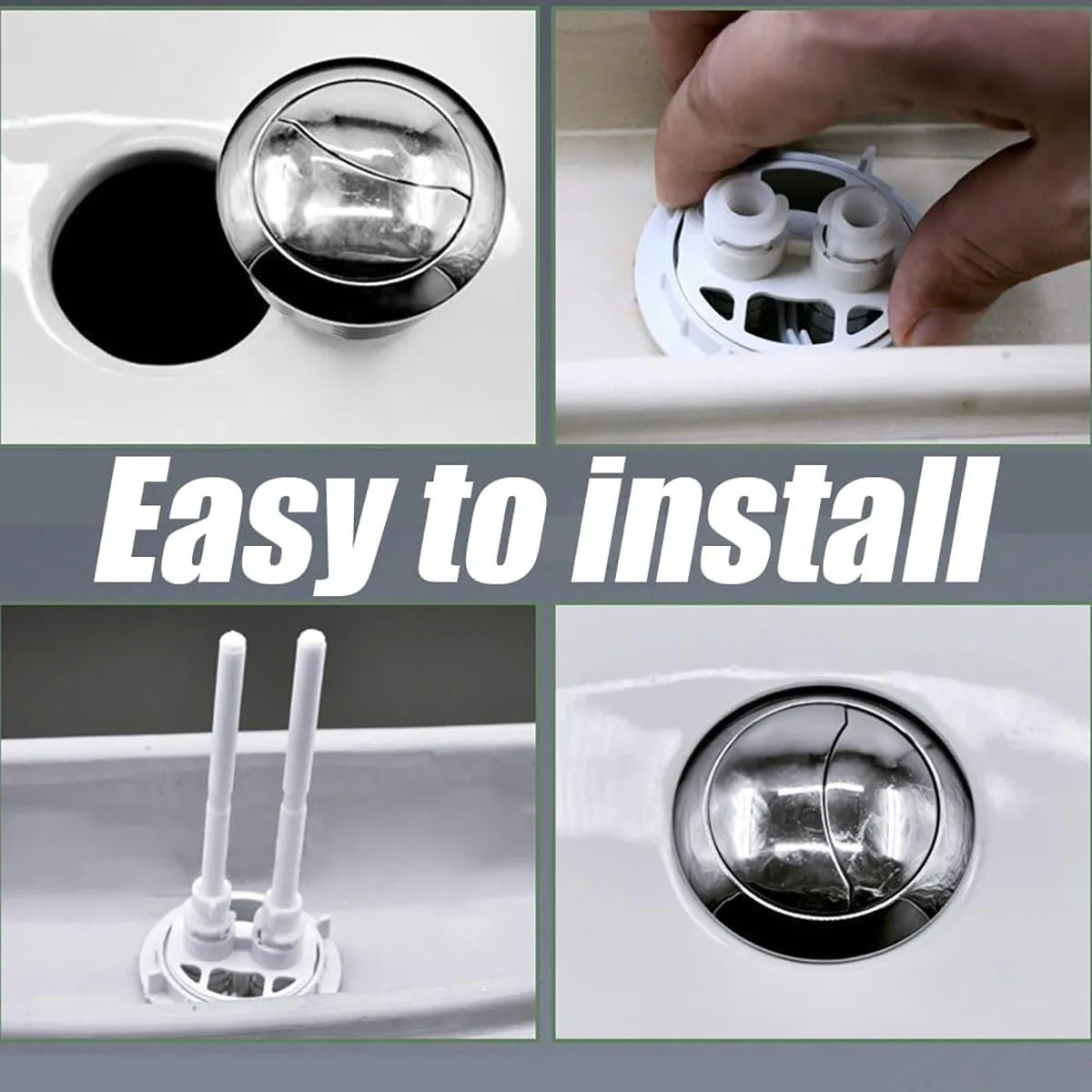 48mm Dual Flush Toilet Push Button | WC Tank Replacement