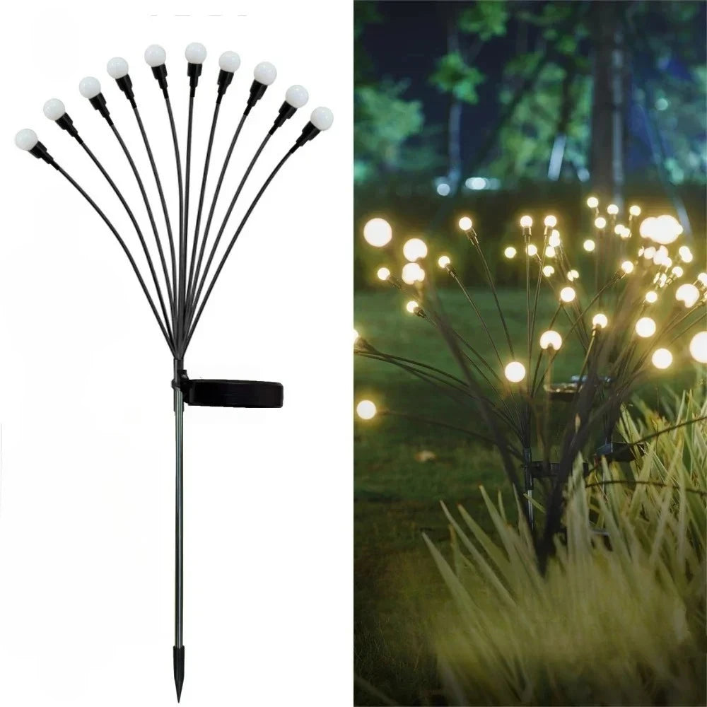 Solar Wind Firefly LED Garden Stake Light | IP54 Waterproof