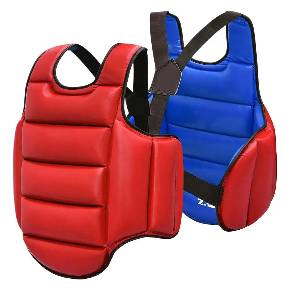 Taekwondo Chest Guard Foam Uniform for Training Peaceful Pleasures Health and Wellness Red XL 180-200cm