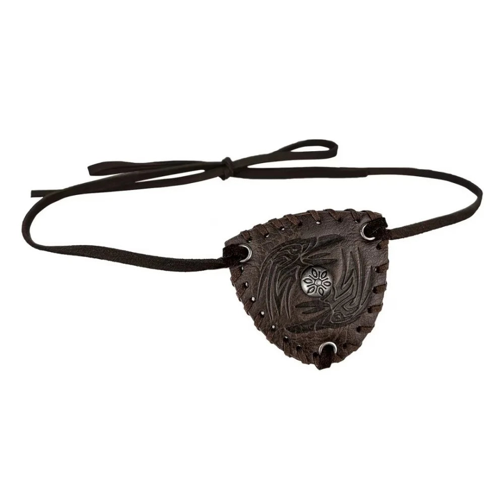 Vintage Pirate Leather Eye Patch Waist Accessory Retro Rivet Eyepatch