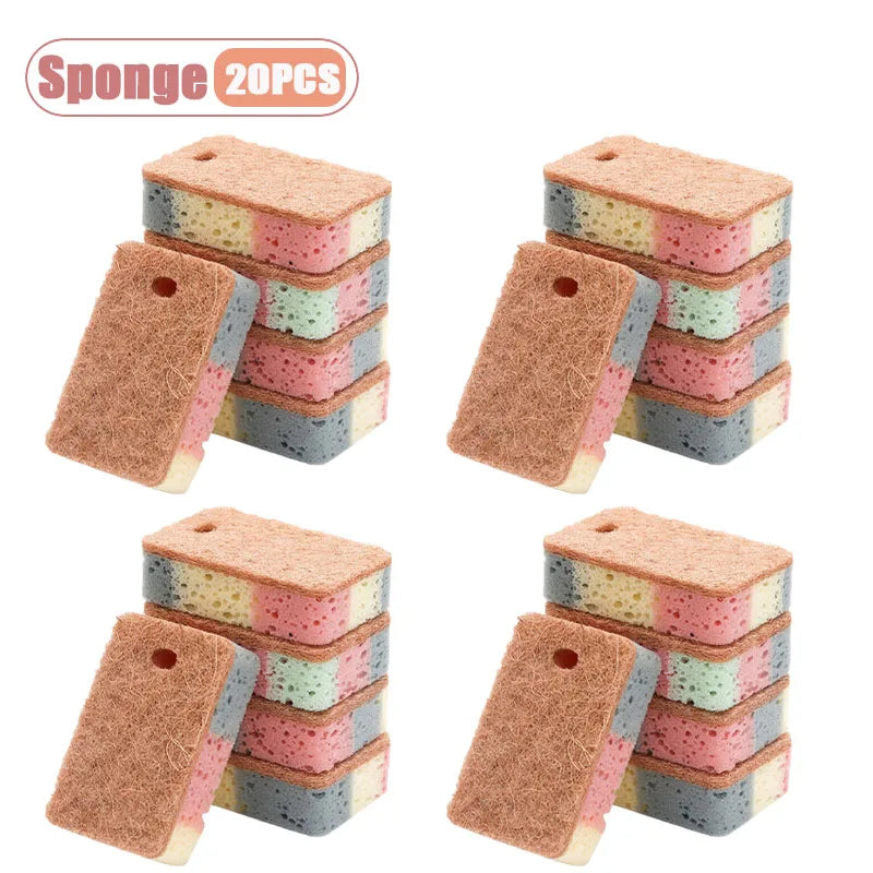Dual-Sided Cellulose Dish Sponges | Colorful Kitchen Scourers