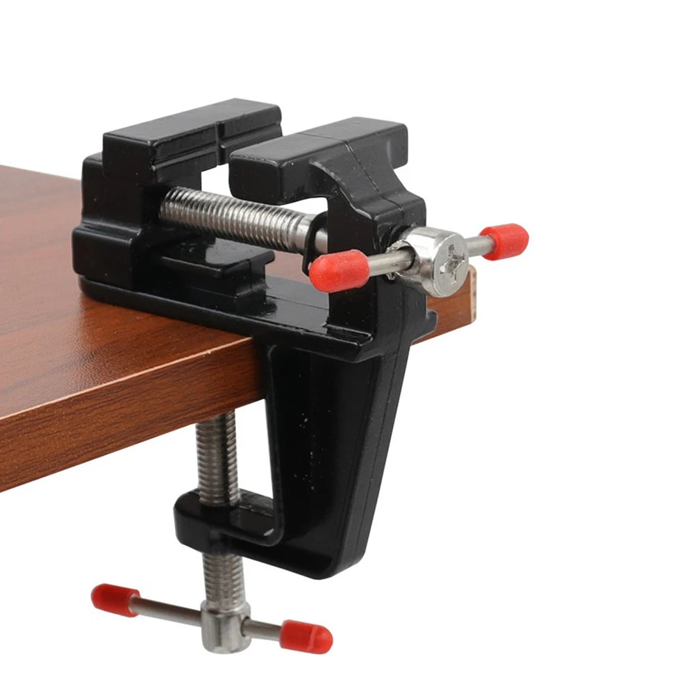 Mini Bench Vise Small Table Clamp Steel Screw Handle Household Diy
