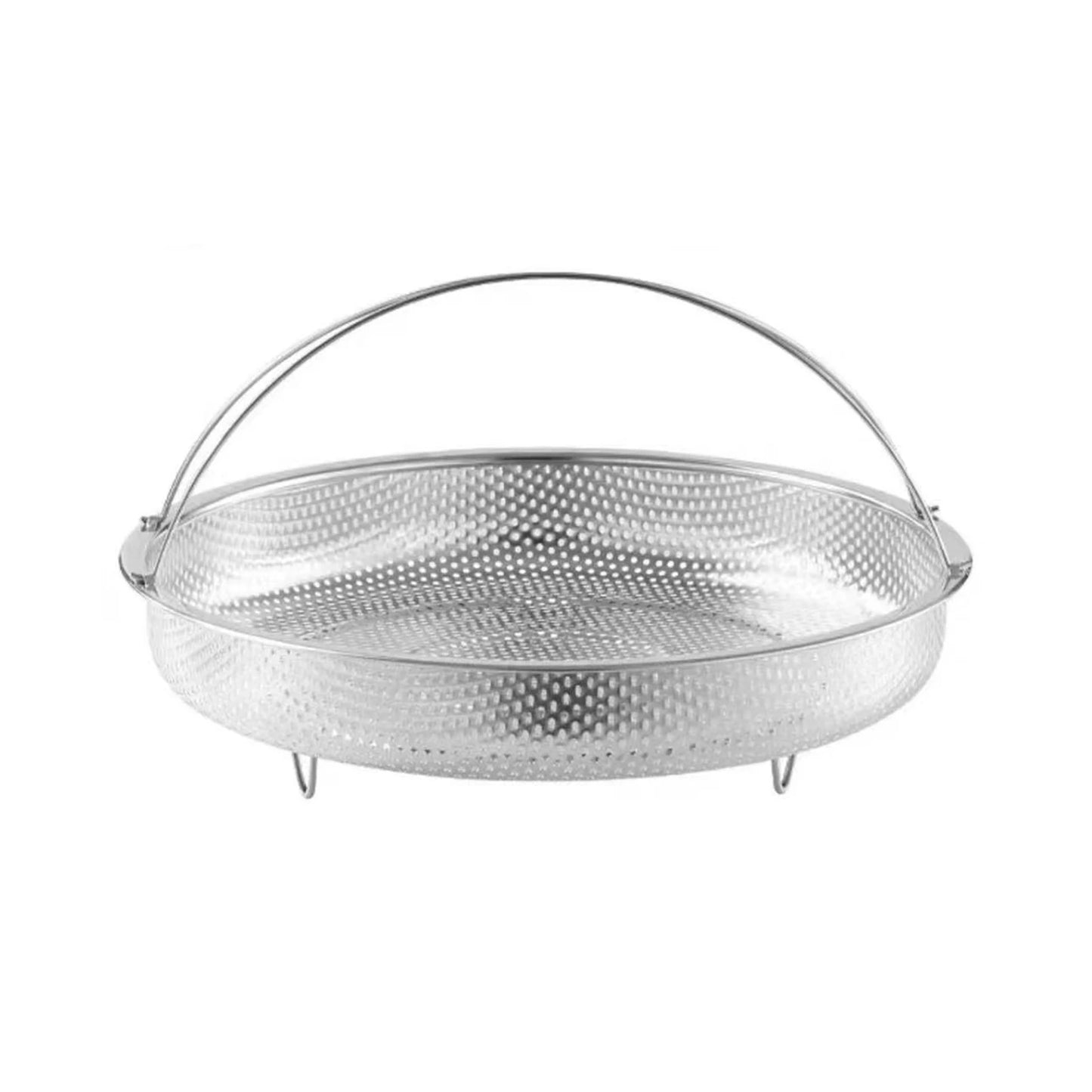 Stainless Steel Steaming Rack & Drain Basket | Multi-Use Steaming Rack Basket Peaceful Pleasures Health and Wellness 22.5cm B