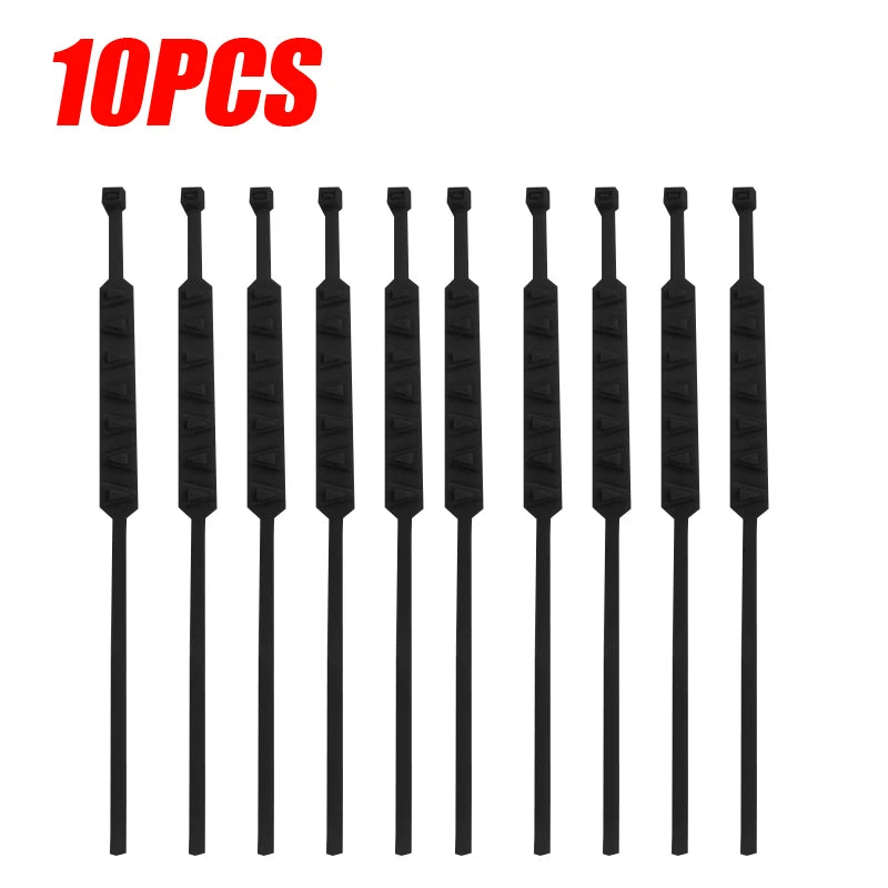 Anti-Skid Snow Chains for Motorcycle & Bicycle Tires – 10 Pack