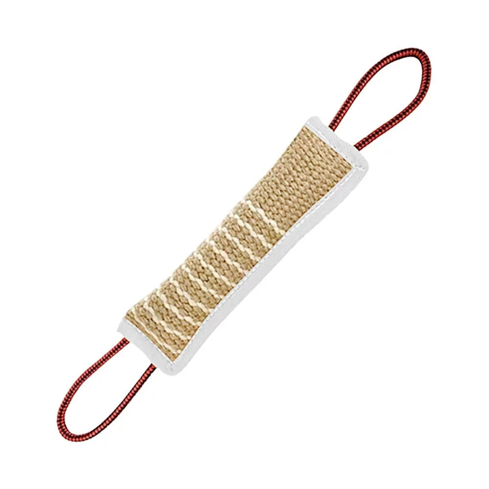 Dog Bite Jute Tug Toy with 2 Handles | Training & Play