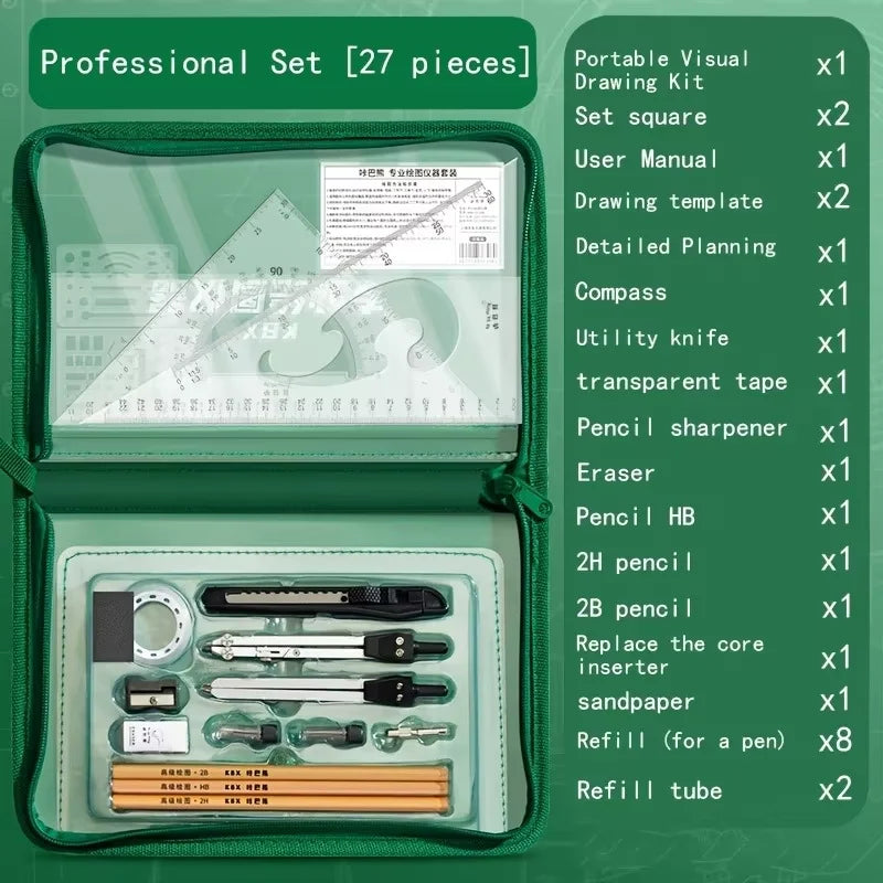 Precision Engineering Drafting & CAD Design Set | 4-Piece
