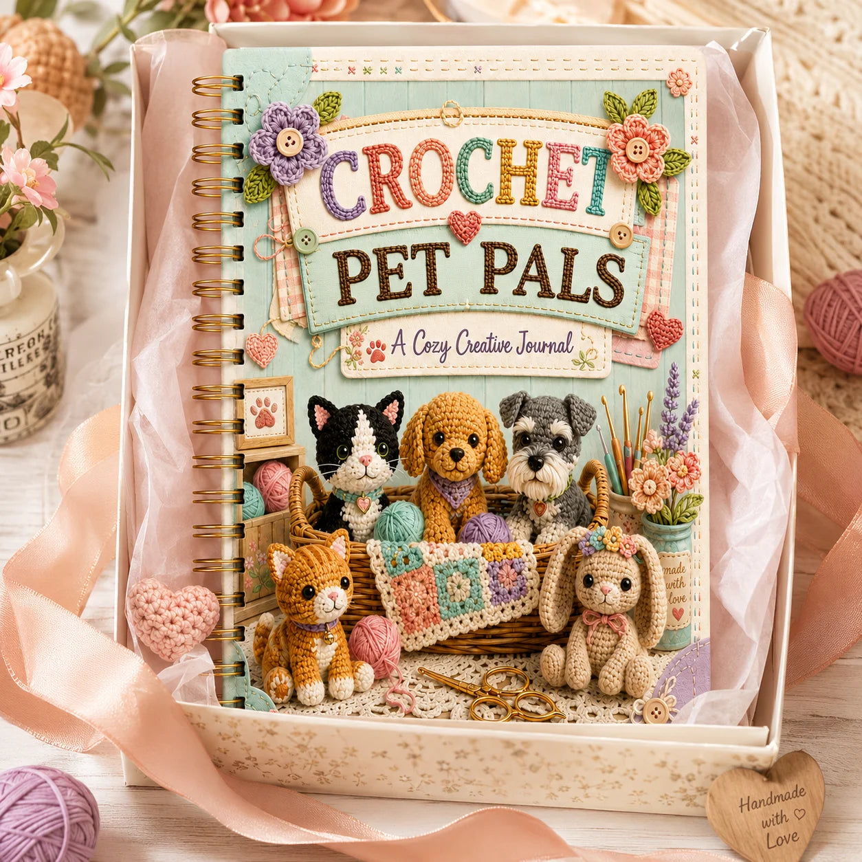 Crochet Pet Pals Cozy Handmade Amigurumi Journal Creative Relaxation
