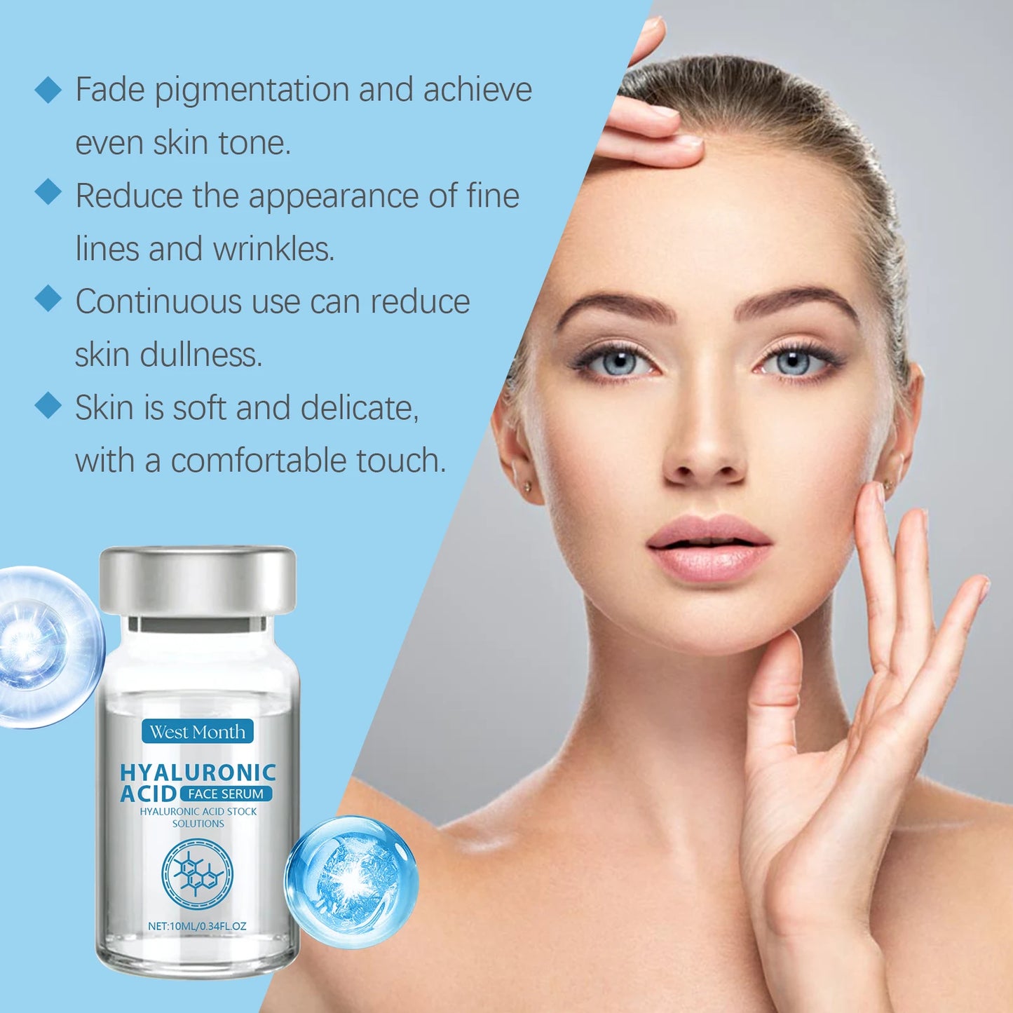 Hyaluronic Acid Facial Serum – Hydrate, Brighten & Minimize Pores
