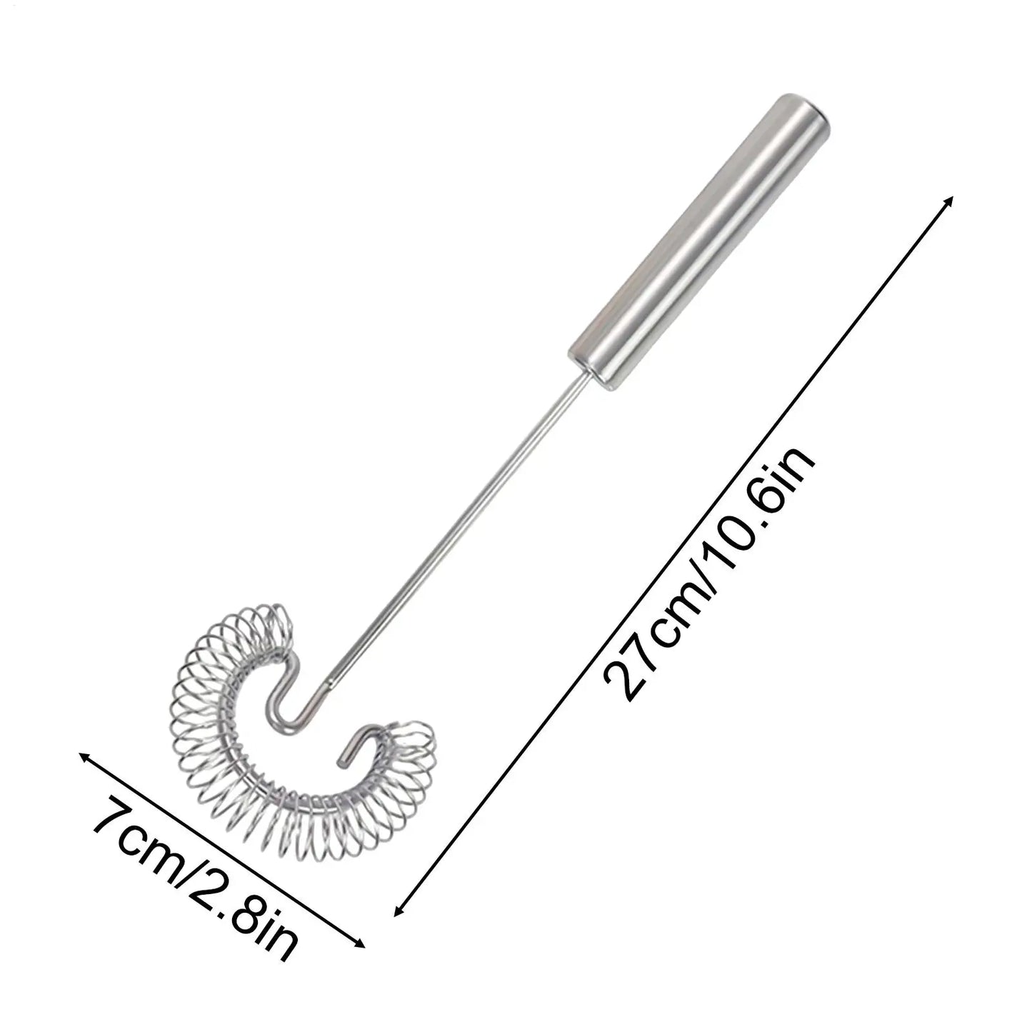 Stainless Steel Spiral Egg Whisk - Cooking Wire Beater for Mixing, Blending, Stirring, Whipping & Beating, for Kitchen Baking Peaceful Pleasures Health and Wellness