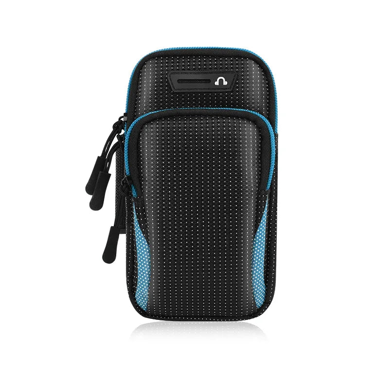 mini cell phone armband for run bags for women phone armband Running racing accessories Bag for mobile phone wrist stand Peaceful Pleasures Health and Wellness Blue(6.5inch)