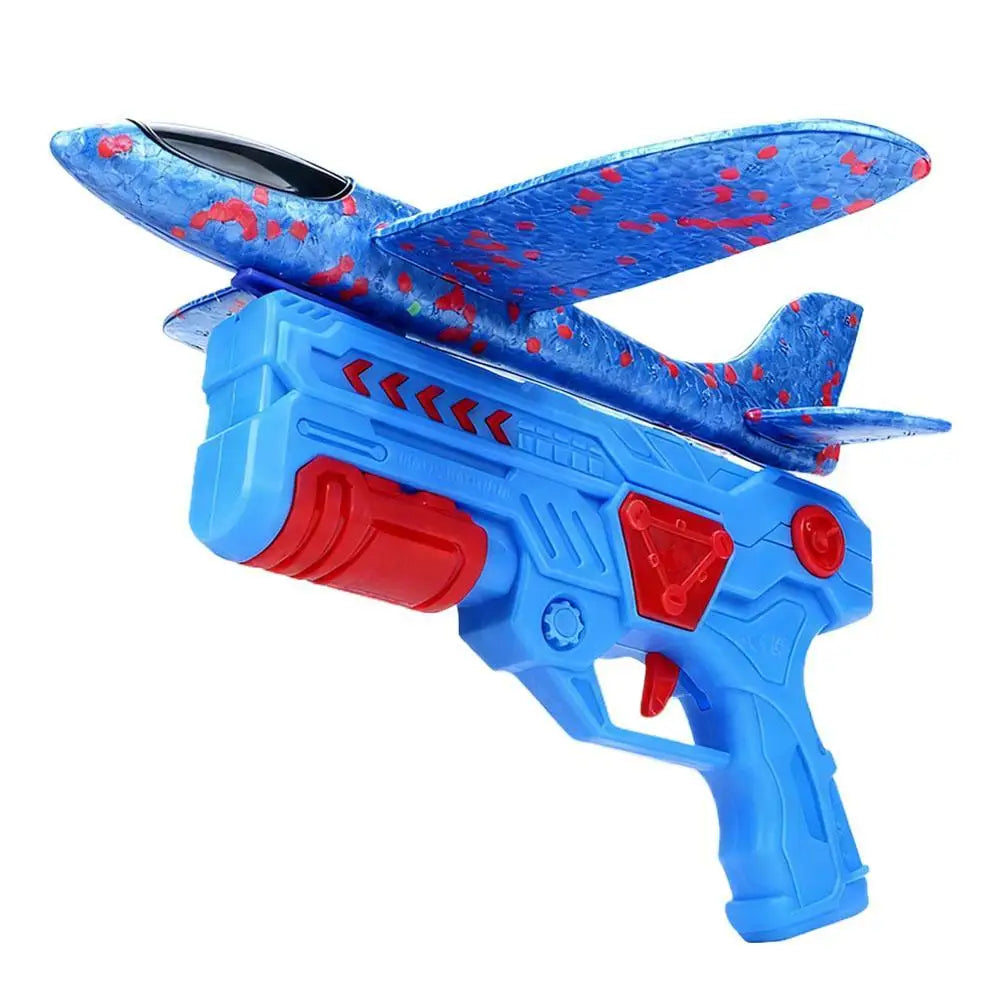 Kids Foam Catapult Airplane Launcher Toy | Outdoor Play Gift Foam Airplane Launcher Peaceful Pleasures Health and Wellness B