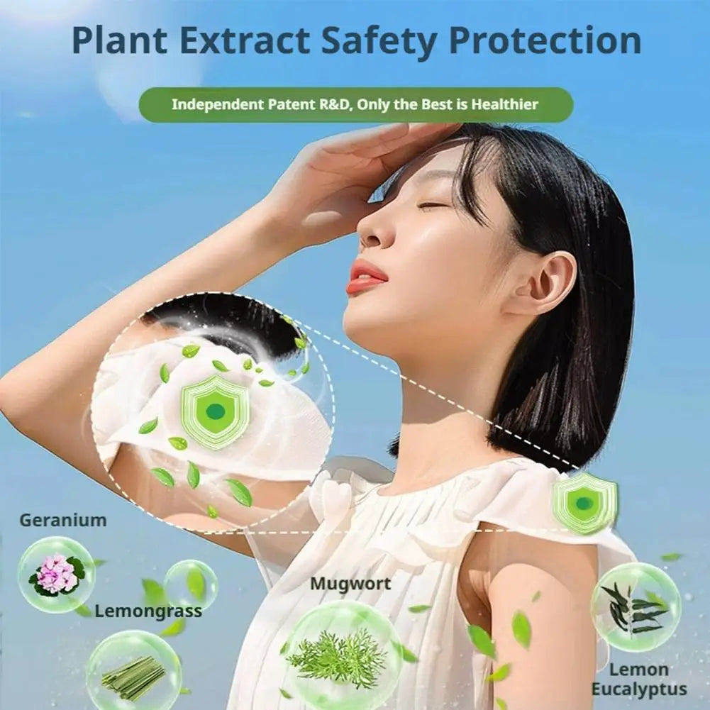 10pcs Anti-Mosquito Patch Plant Essential Oil Universal Long-Acting Portable For Adult Babies Mosquito Paste Non-Irritating Peaceful Pleasures Health and Wellness