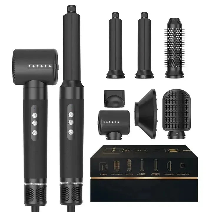 URGGU 7-in-1 Hair Dryer & Styler 1400W – Curl, Dry & Straight