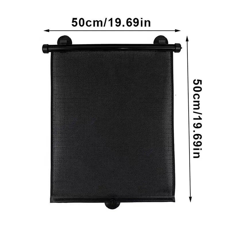 Retractable Car Side Window Sunshade UV Blocking Roller Curtain