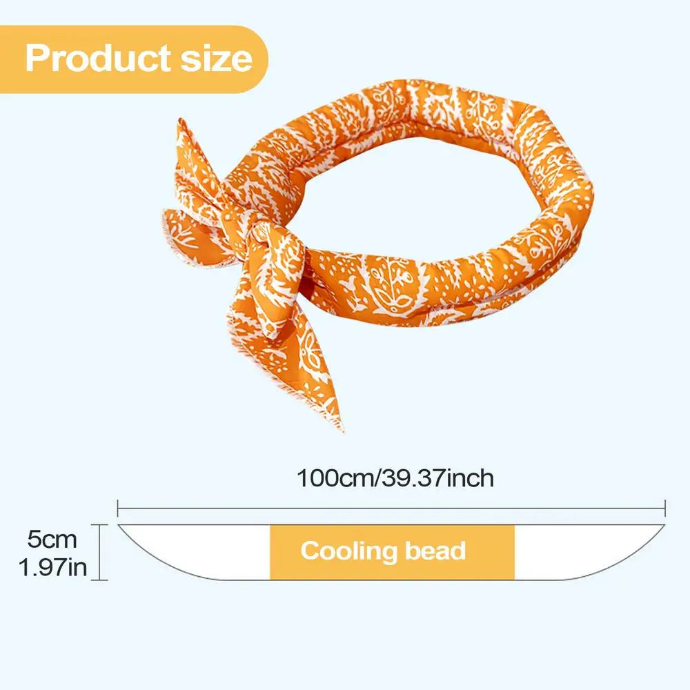 Pet Cooling Bandana Scarf – Ice Collar for Dogs & Cats