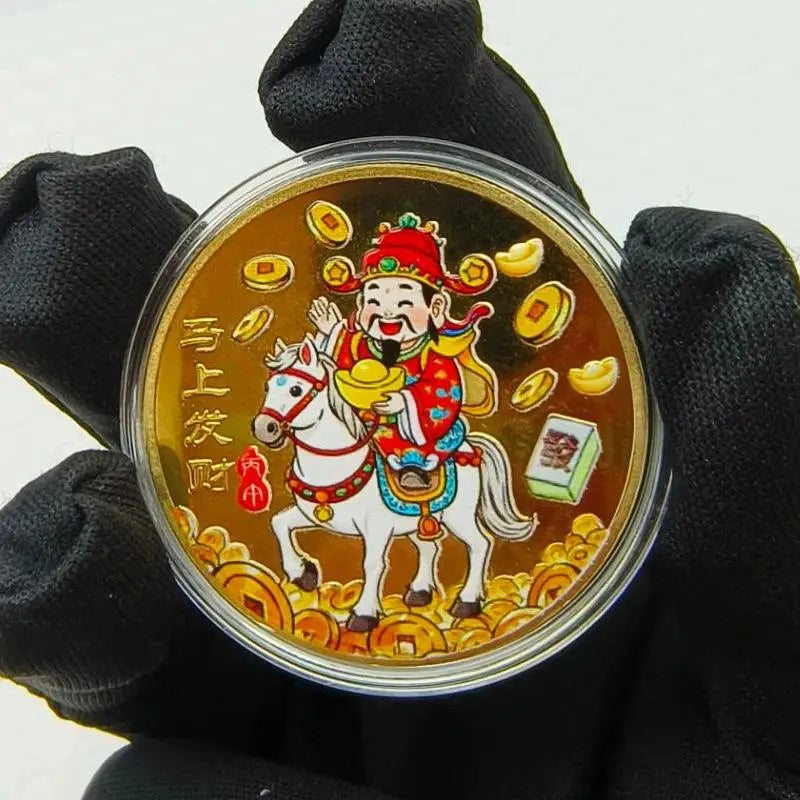 2026 Year of the Horse Lucky Coin – 40mm Zodiac Souvenir Medal