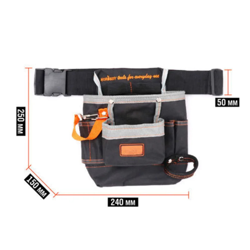 Tool Pouch Belt Waist Bag 7 Pocket Holster Storage Holder Electrician