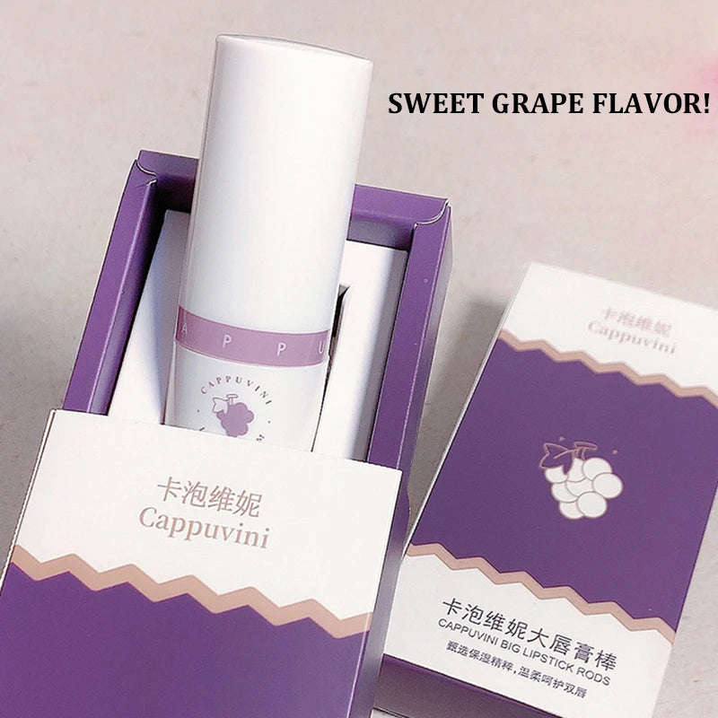 Cappuvini Grape Tinted Lip Balm 8g – Moisturizing Lipstick Stick