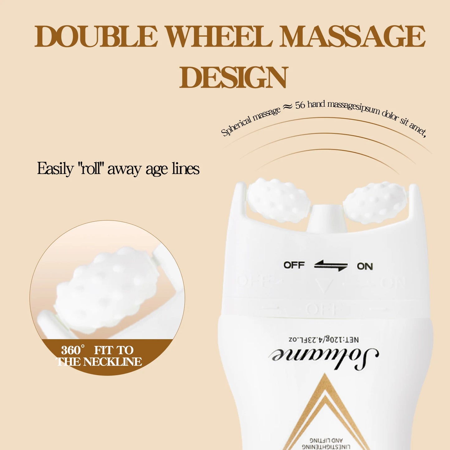 Collagen Neck Cream Moisturizing Lotion with Roller