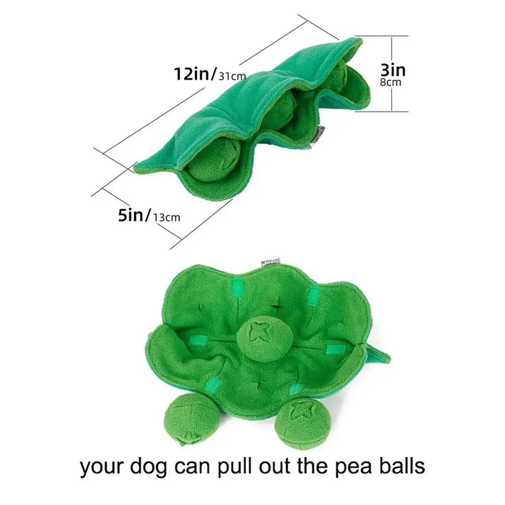 Squeaky Snuffle Dog Toy – Plush Treat Dispenser IQ Puzzle Ball
