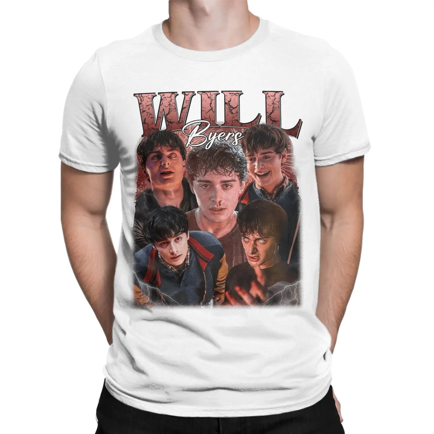 Men's Will Byers T Shirts TV Show 100% Cotton Clothes Vintage Short Sleeve O Neck Tee Shirt Gift Idea T-Shirts Peaceful Pleasures Health and Wellness